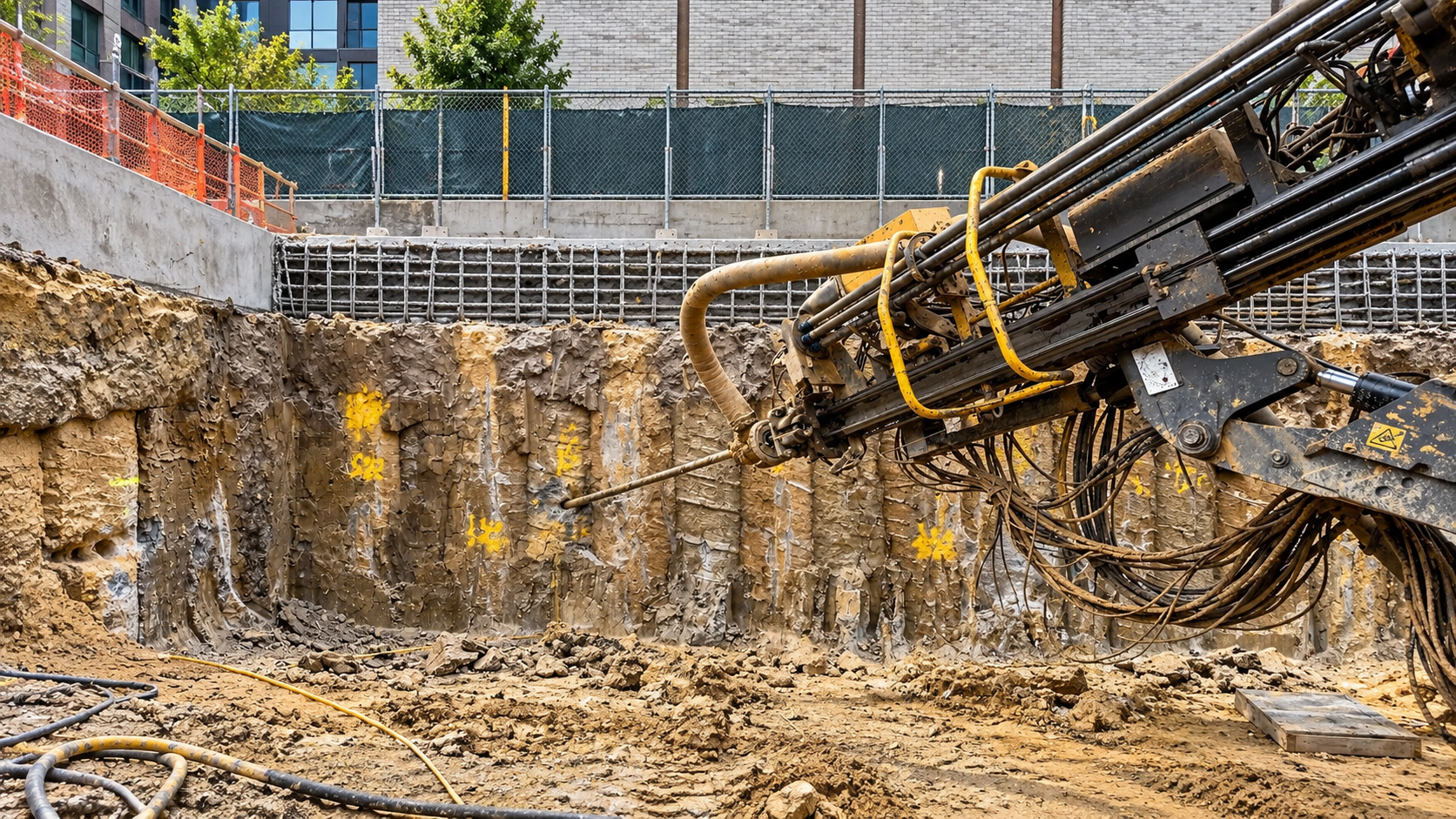 A prestressed ground-anchor tendon includes an anchorage, an unbonded length, and a bond length. FHWA corrosion-protection guidance requires protection to account for these components and the transitions between them.